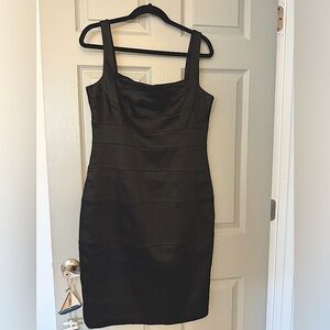 Black cocktail Bodycon Midi Dress